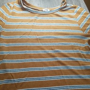 Garage ribbed crop top
